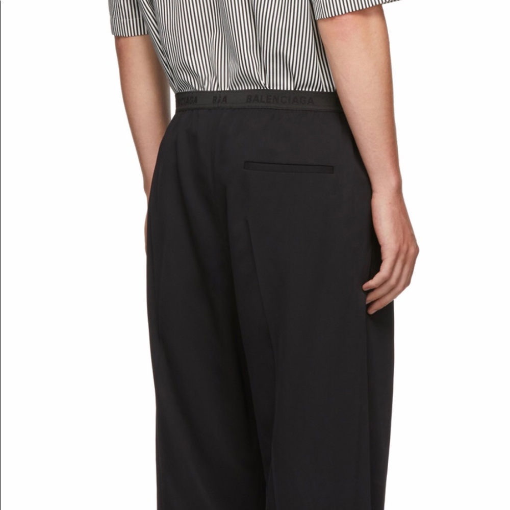BALENCIAGA
Black Fluid Elastic Trousers